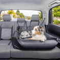 Load image into Gallery viewer, PupProtector™ Faux Leather Memory Foam Dog Car Bed -  Black
