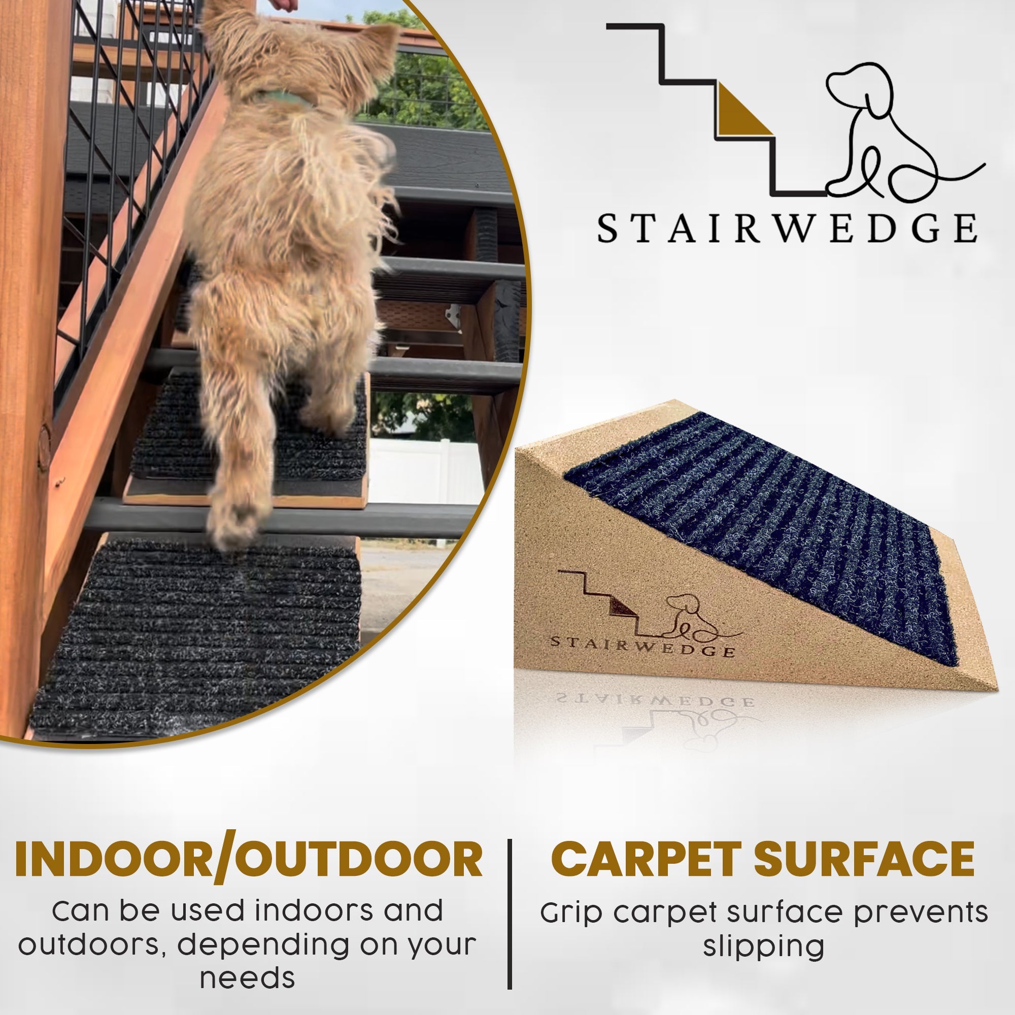 Stairwedge - Modular Pet Ramp for Any Staircase