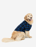 Load image into Gallery viewer, Big Dog Black & Navy Plaid Pajamas
