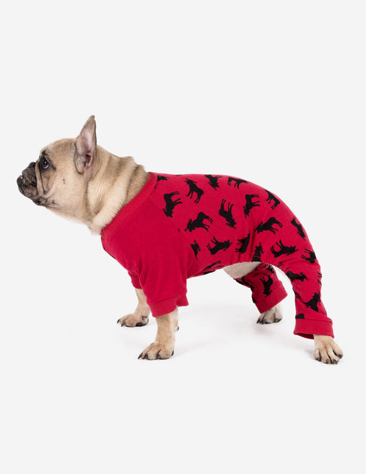 Dog Cotton Moose Pajamas