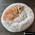 Load image into Gallery viewer, Mr. Peanut's 23" OrthoPlush® Pet Bed - Gray Two Tone
