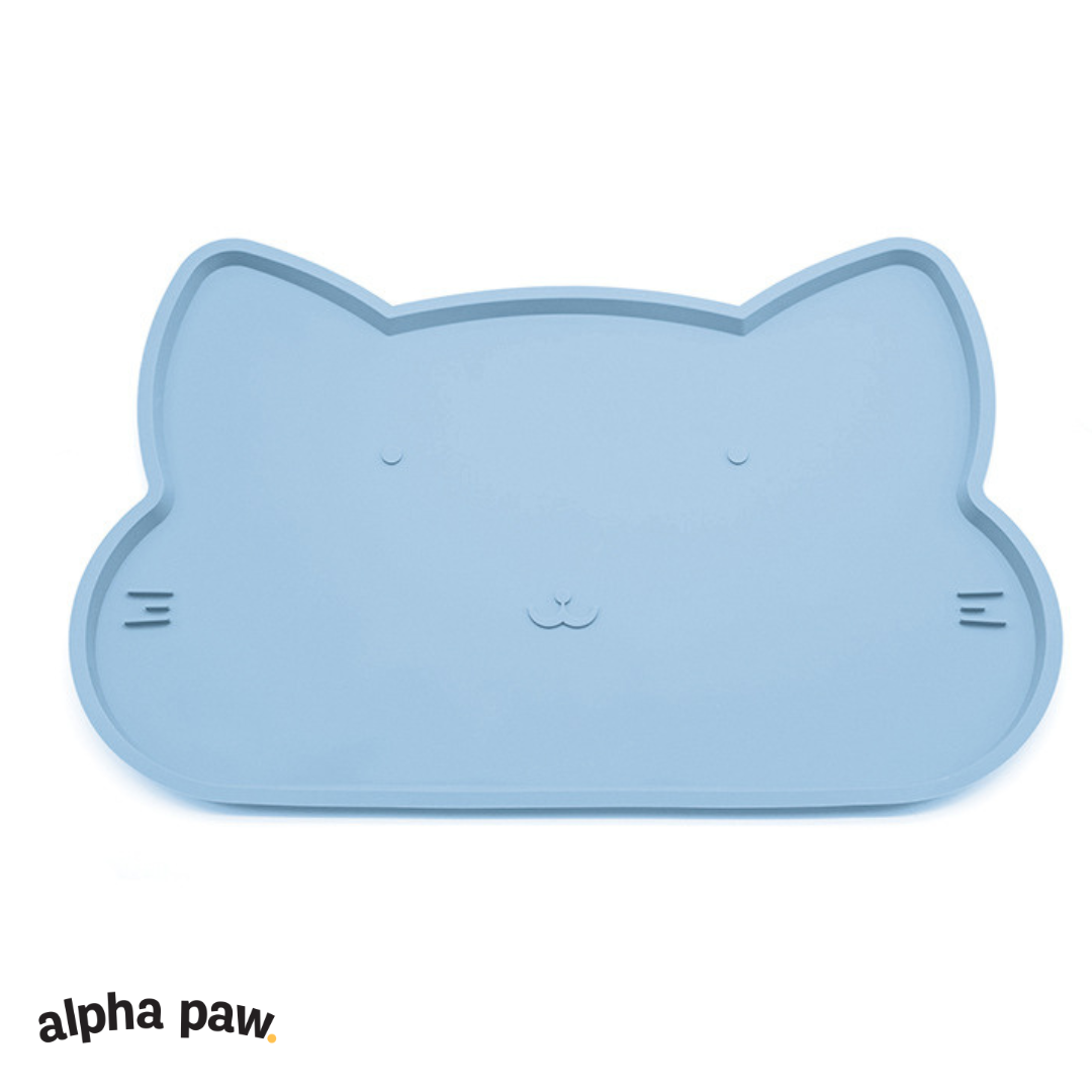 Cute Cat-Shaped No-Slip Eating Mat