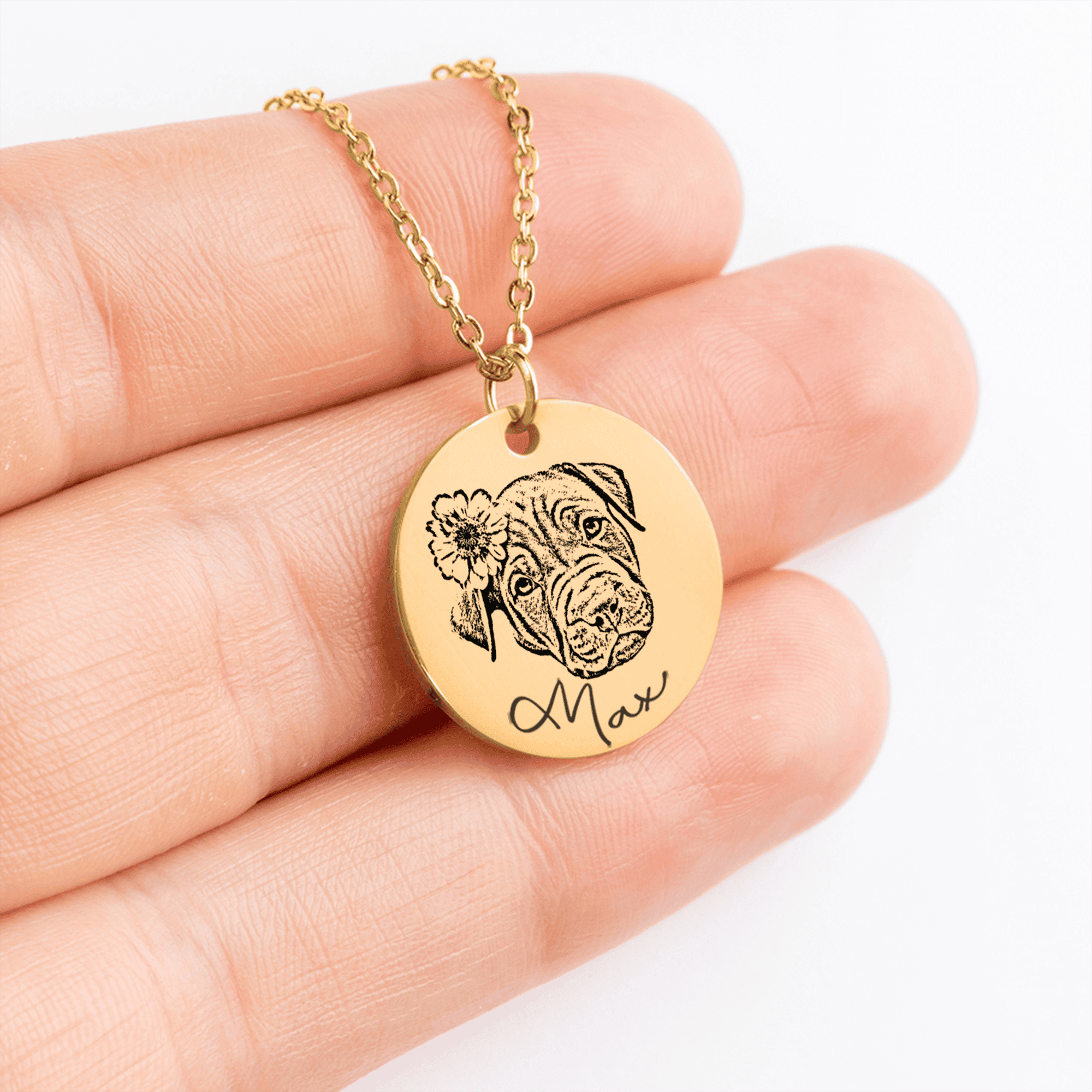 Custom Engraved Pet Necklace