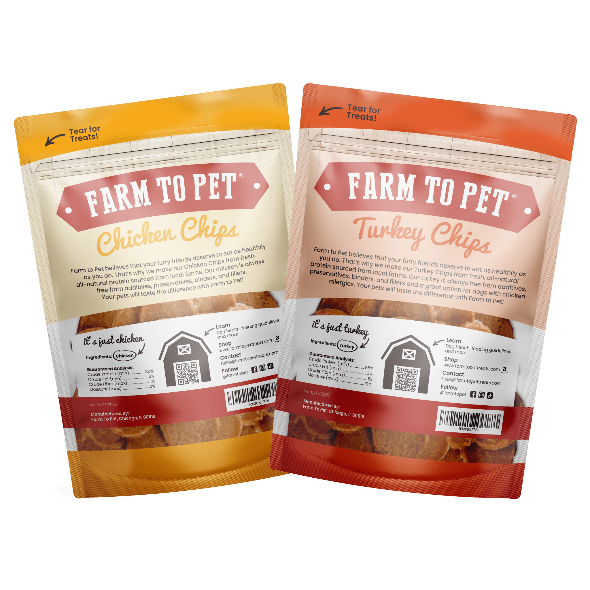 Chicken & Turkey Dog Treat Bundles