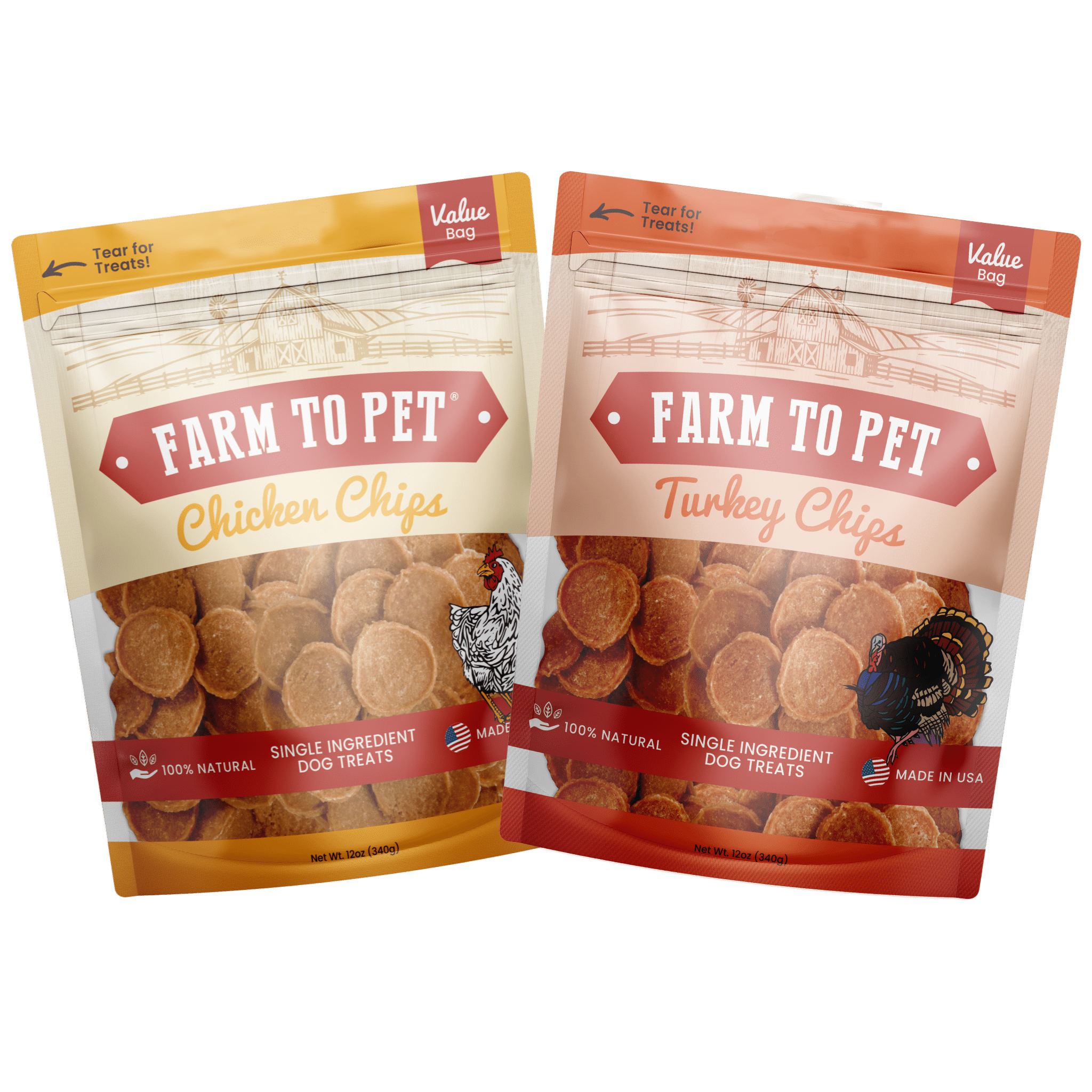 Chicken & Turkey Dog Treat Bundles