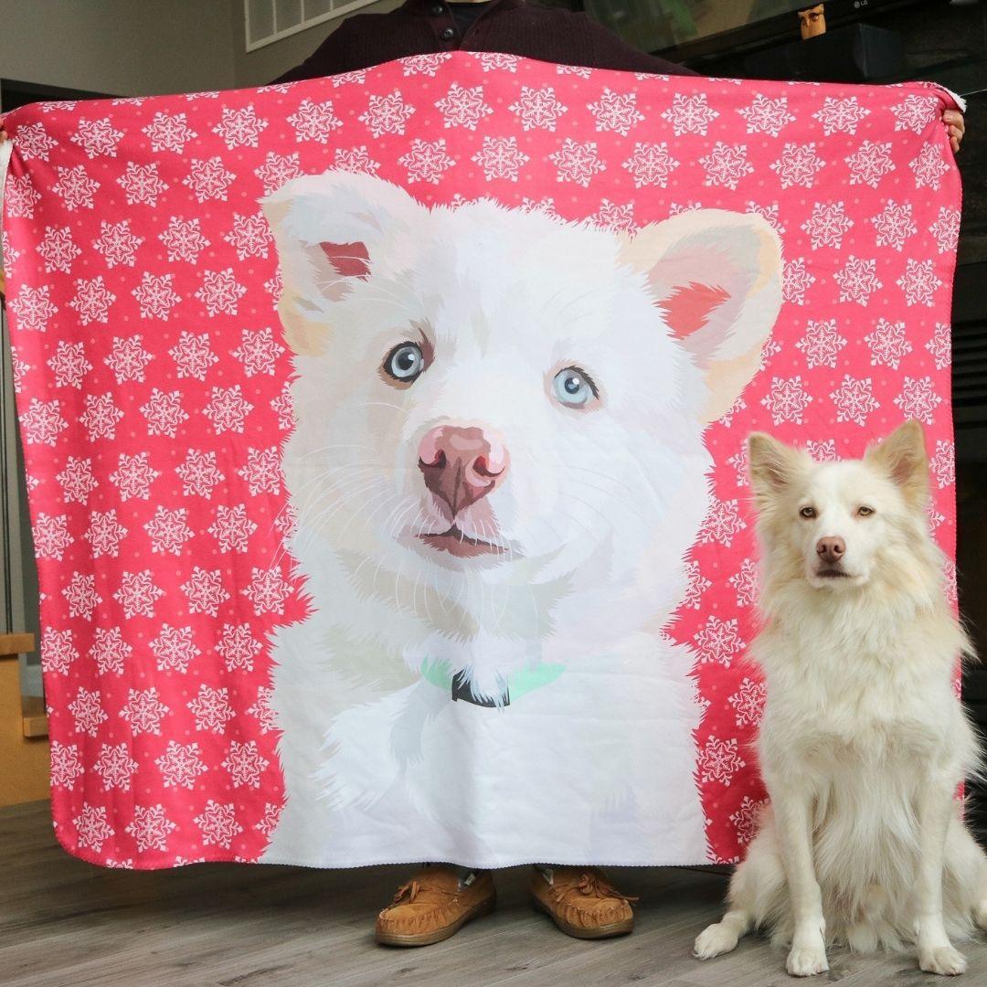 Custom made dog outlet blankets