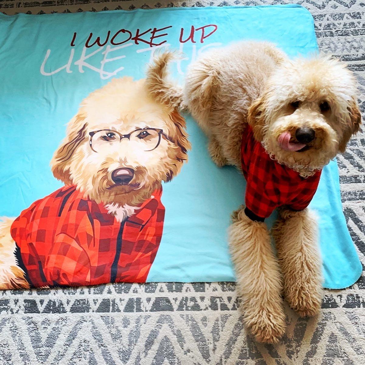 Custom Pet Sherpa Blanket PetCanva