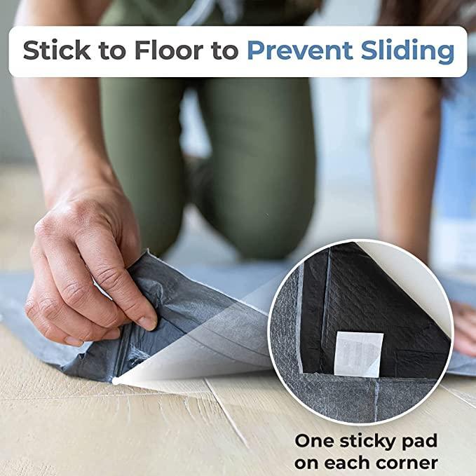 Pee pads that stick to hot sale the floor