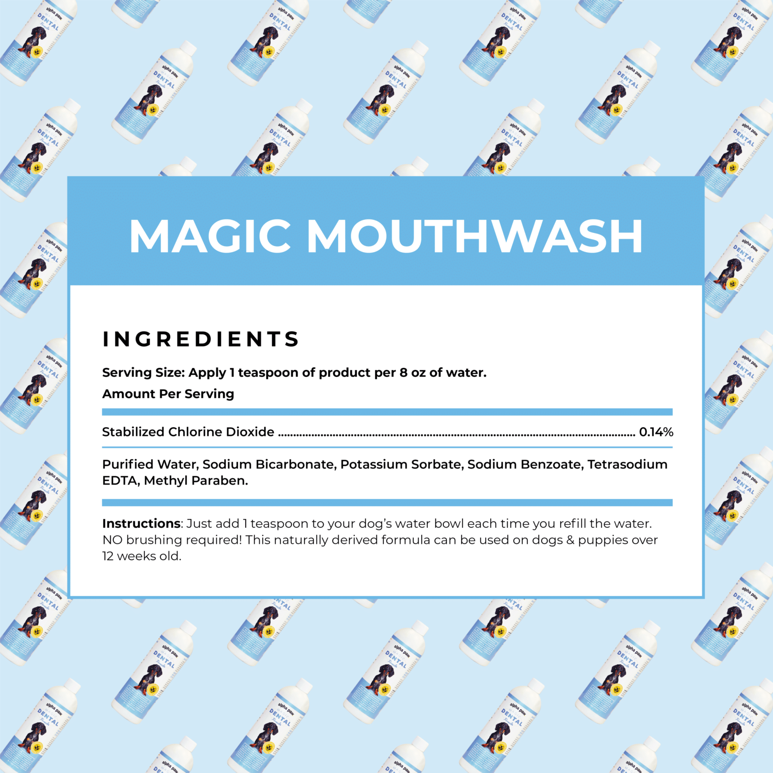 Magic Mouthwash™ For Dogs - Alpha Paw